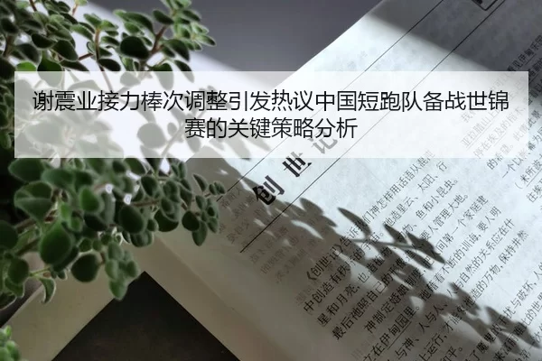 谢震业接力棒次调整引发热议中国短跑队备战世锦赛的关键策略分析