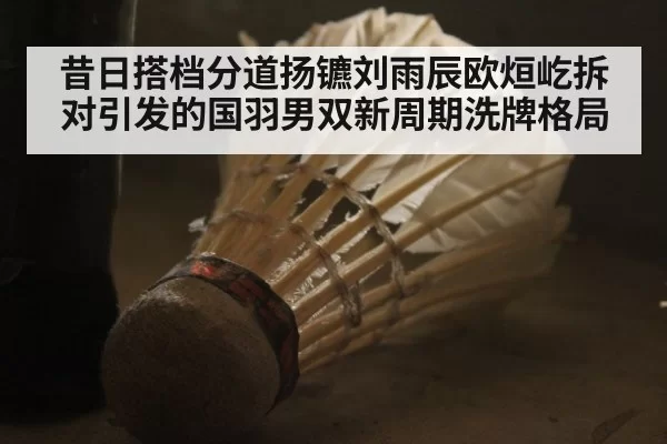 昔日搭档分道扬镳刘雨辰欧烜屹拆对引发的国羽男双新周期洗牌格局