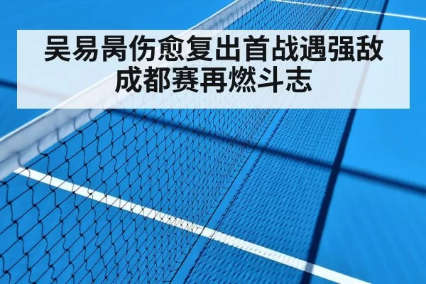 吴易昺伤愈复出首战遇强敌成都赛再燃斗志